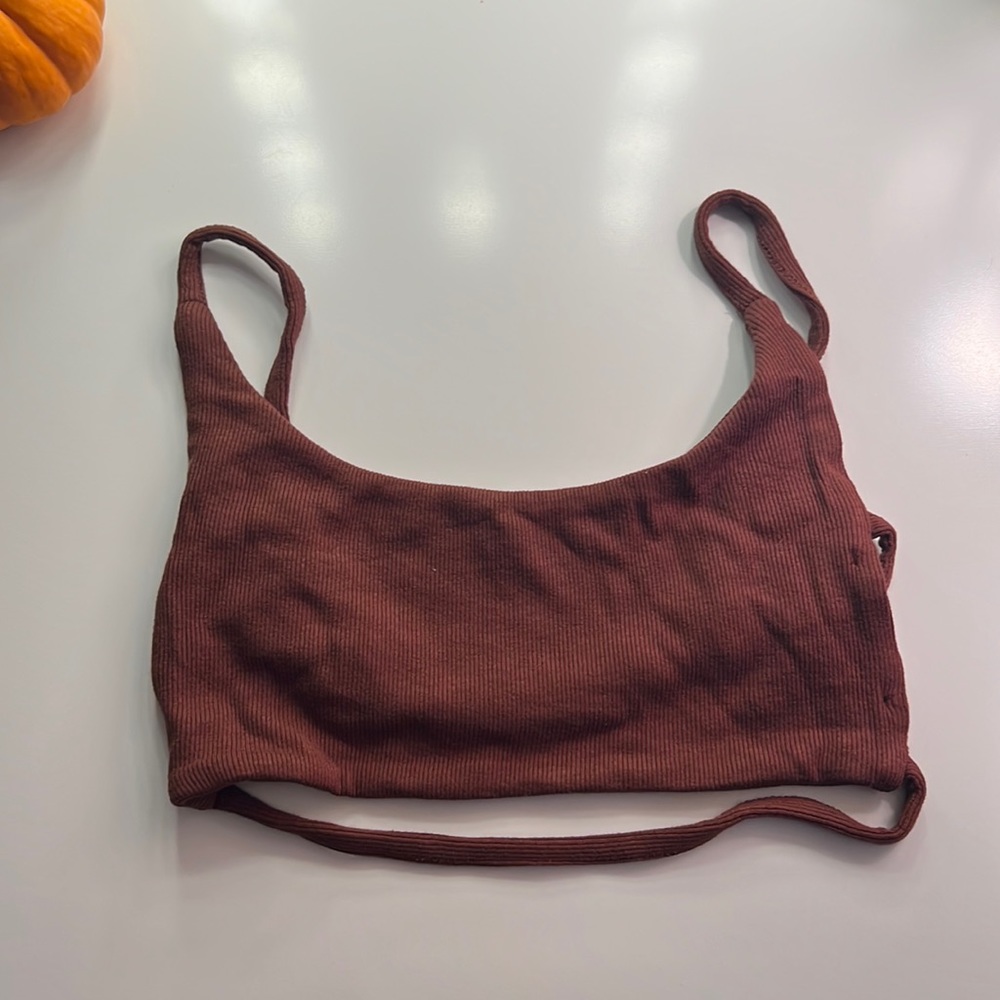 Cropped brown top